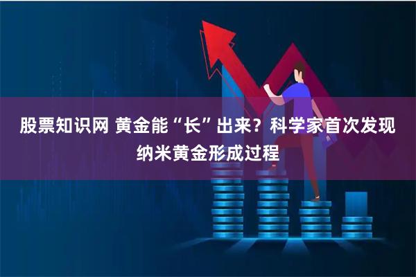 股票知识网 黄金能“长”出来？科学家首次发现纳米黄金形成过程